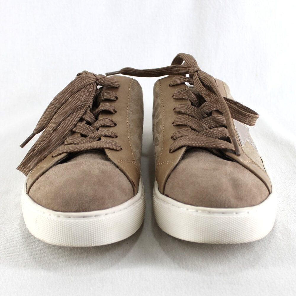 Boutique by Corkys Spiked Sneaker Mule Womens Size 8 Brown Gold Leopard Shoes - Picture 3 of 10